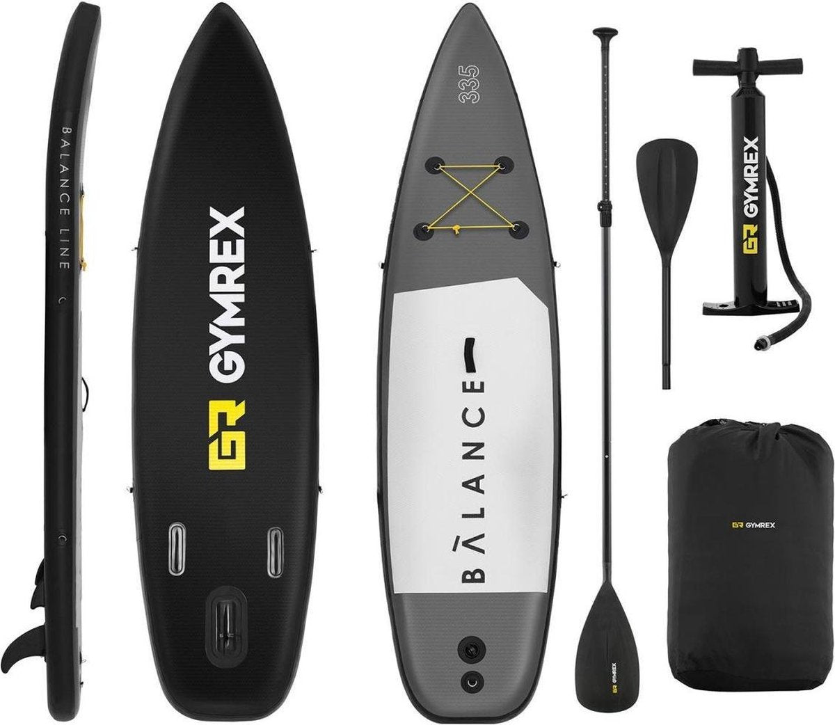 Gymrex Stand Up Paddle SUP Board set - 145 kg - 335 x 71 x 15 cm