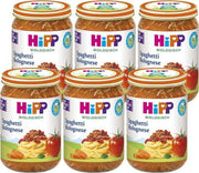HiPP BIO maaltijd vanaf 15 maanden - Spaghetti Bolognese - 6 stuks 250gr