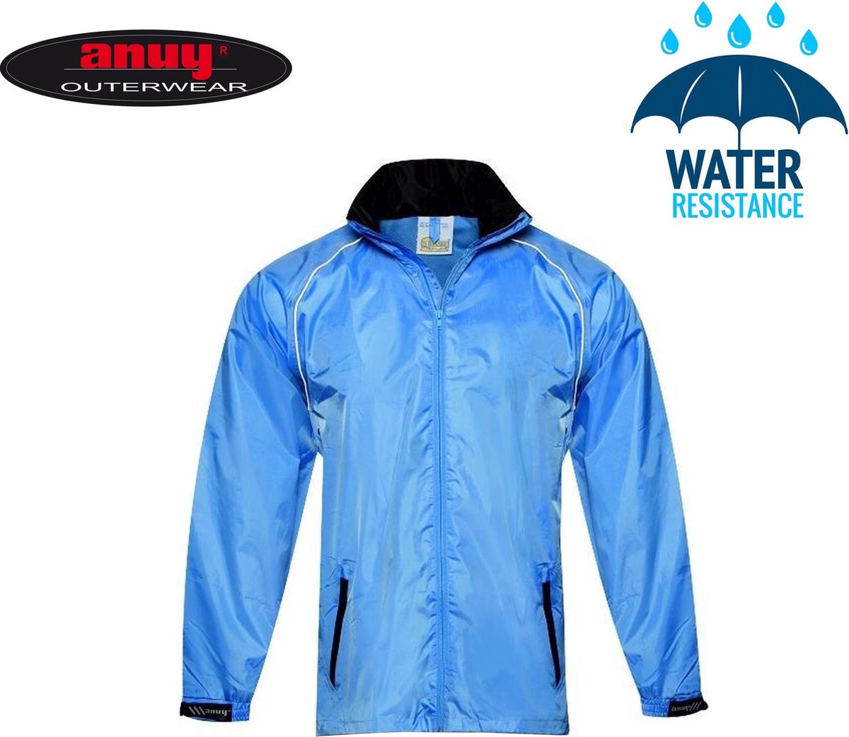 Anuy Regenjas hurricane Unisex - PT 2300 - Maat XS- S - Inclusief Hoes