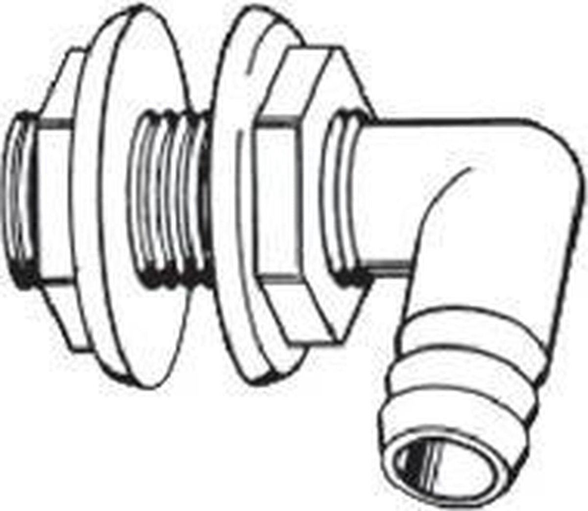 90º spuigat voor 19mm slang (THTH-92)