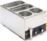 Buffalo RVS Bain Marie met Aftapkraan - 20 Liter - GN 1/1 - 60