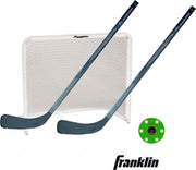 Franklin complete straathockey set - 2 sticks (met 1 reserve) / Pro Commander Puck / Metalen doel