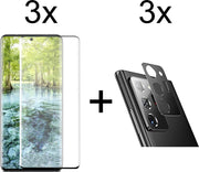 Beschermglas Samsung S20 Ultra screenprotector Full 3 stuks - Samsung Galaxy S20 Ultra screen protector camera lens - 3 stuks - Samsung Galaxy S20 Ultra screenprotector glas