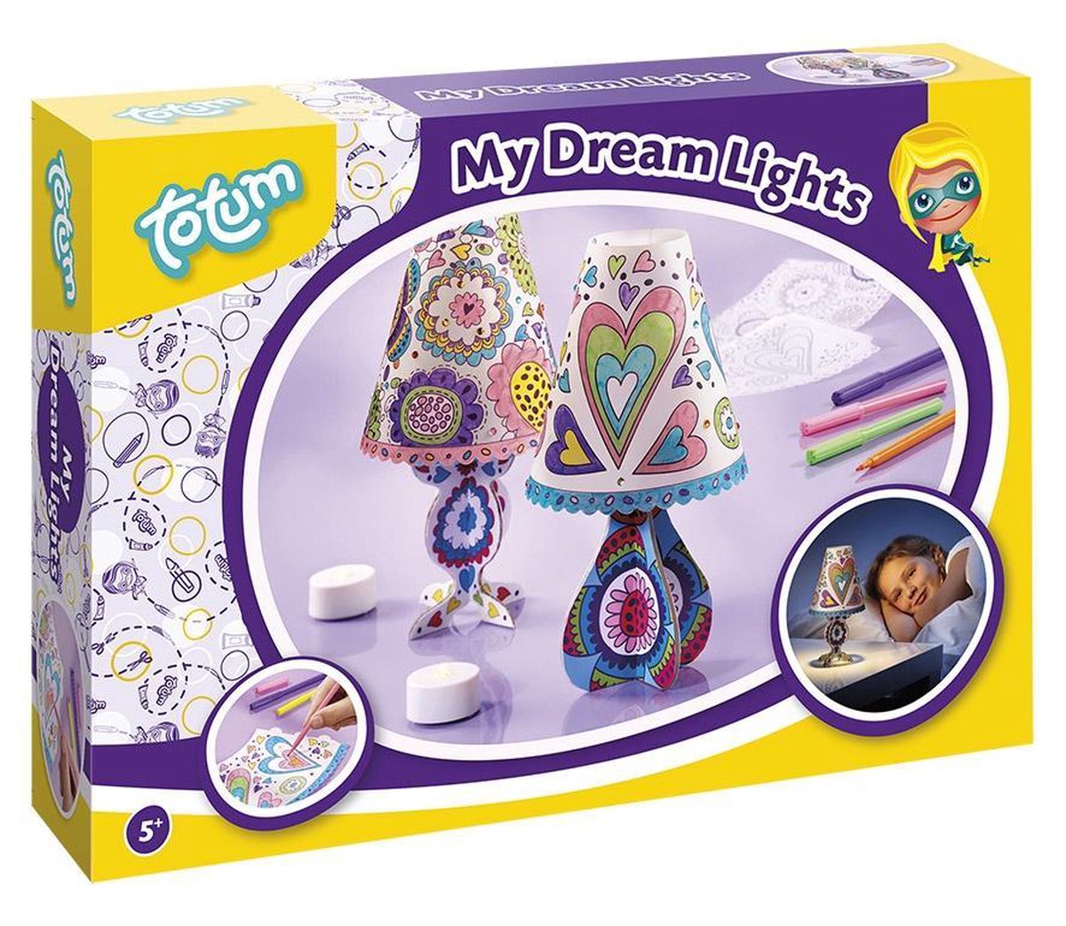 Totum My Dream Light - beschilder je eigen nachtlampjes