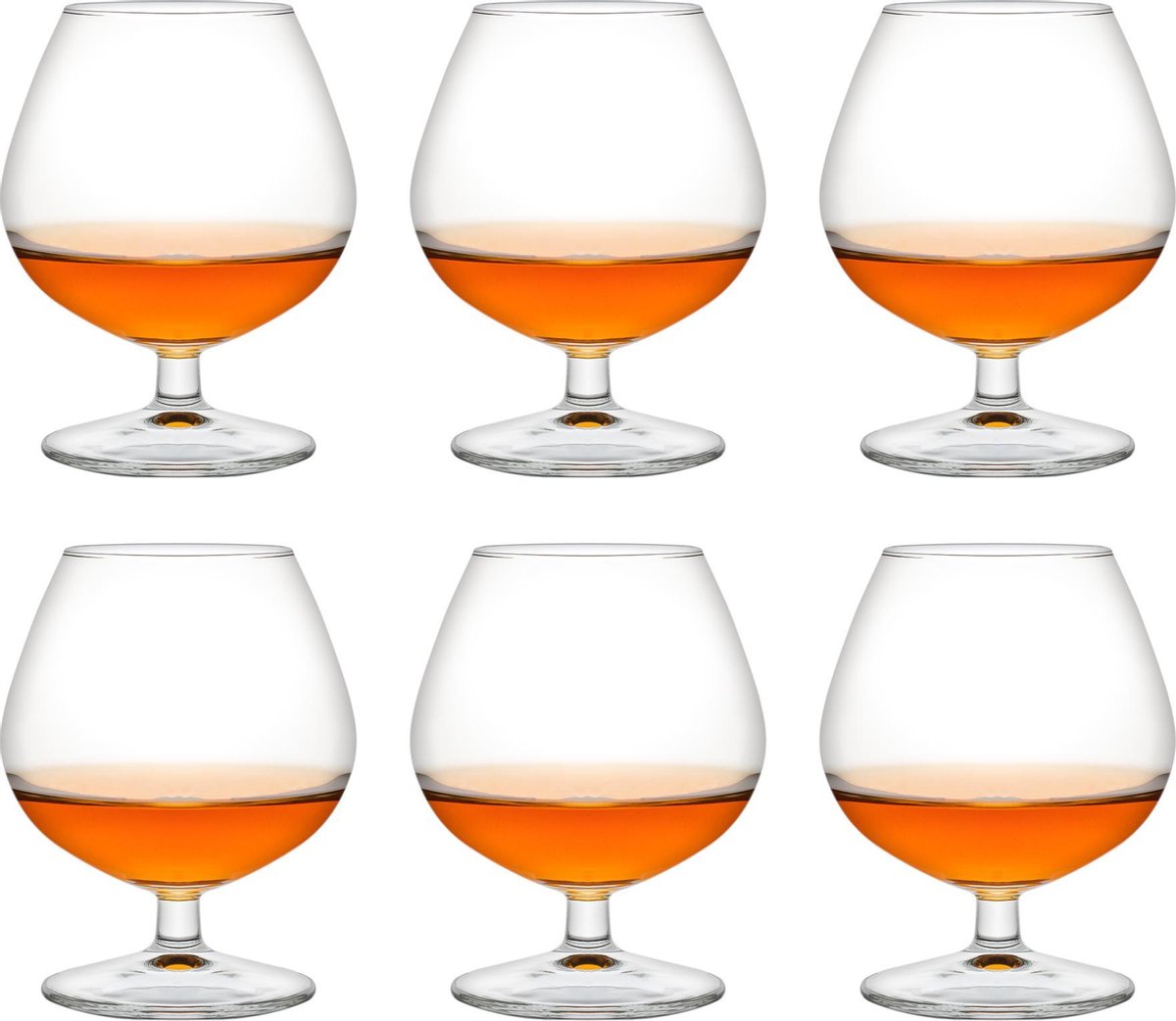 Libbey borrelglas Venya Brandy -  250 ml / 25 cl - 6 stuks - cognacglas - vaatwasserbestendig - hoge kwaliteit