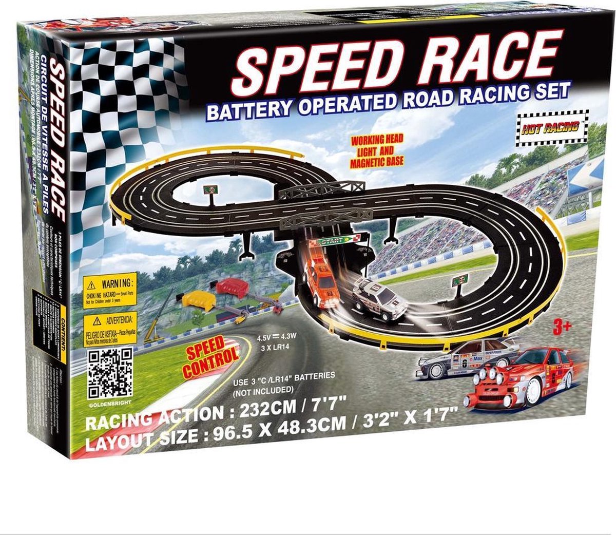 Furious Racer Racebaan 232cm
