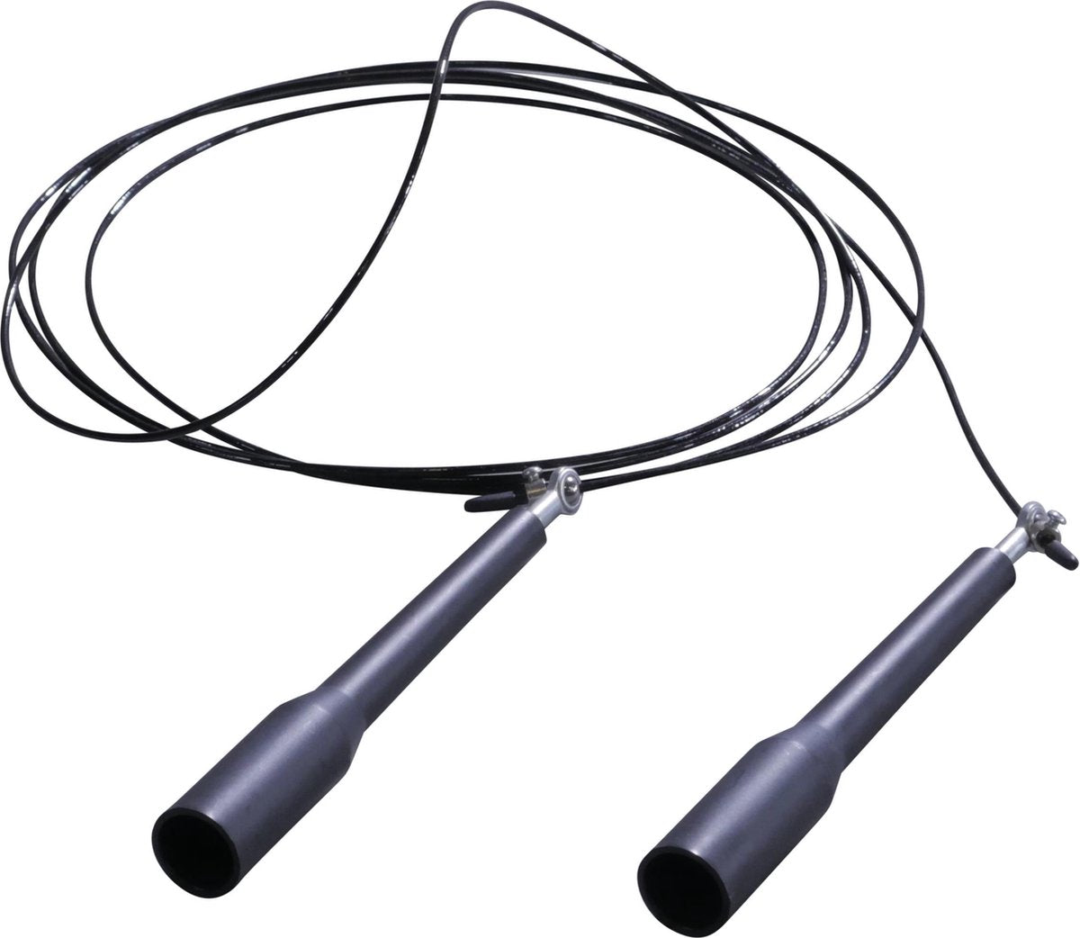 Crossmaxx speedrope Staal l kunststof handvatten l 280 cm l zwart