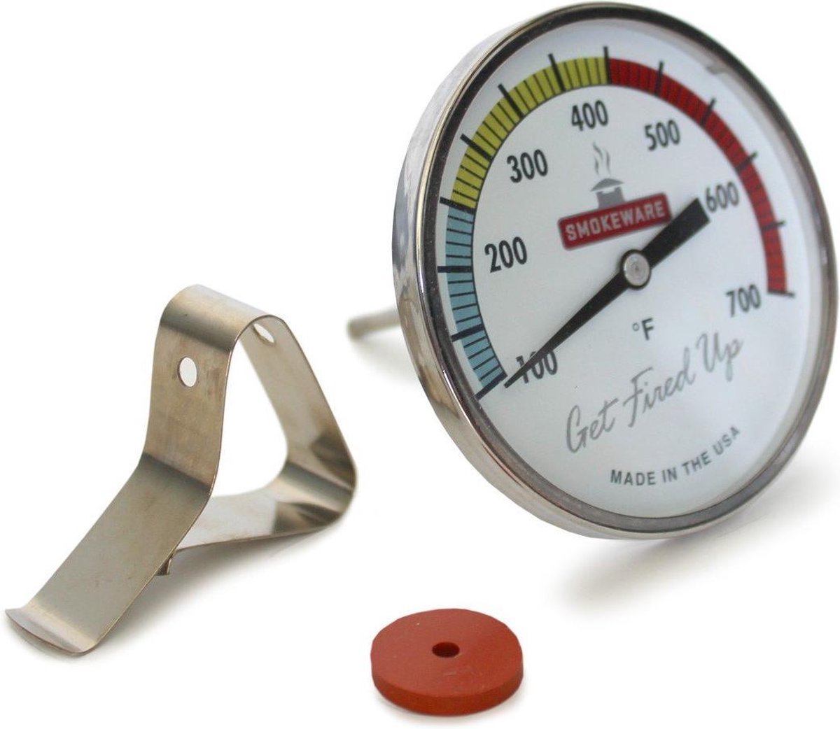 Smokeware Thermometer - Wit - Multikleur - Temperatuurmeter - Waterdicht - Barbecue thermometer - Barbecue temperatuurmeter - Geschikt voor Big Green Egg