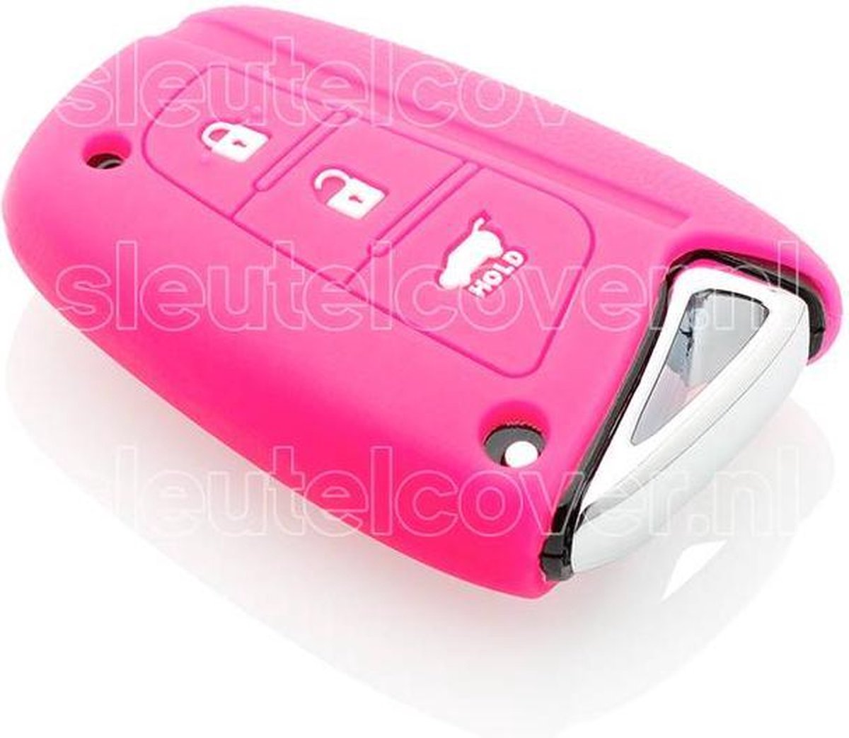 Hyundai SleutelCover - Flour Roze / Silicone sleutelhoesje / beschermhoesje autosleutel