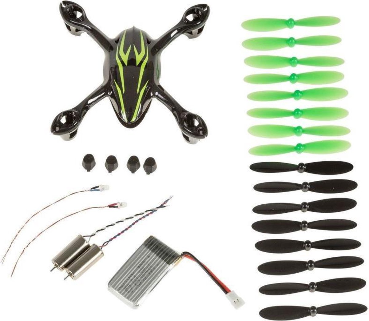 Hubsan X4 H107C Crashpack zwart groen