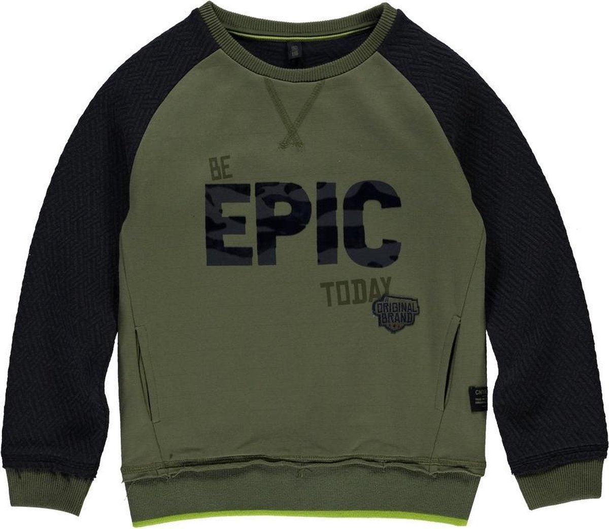 Quapi Timmy Sweater Jongens - Legergroen - Maat 98-104