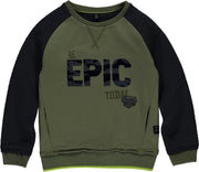 Quapi Timmy Sweater Jongens - Legergroen - Maat 98-104