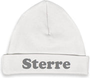 Funnies baby mutsje met naam - Gepersonaliseerd - kraamcadeau - wit