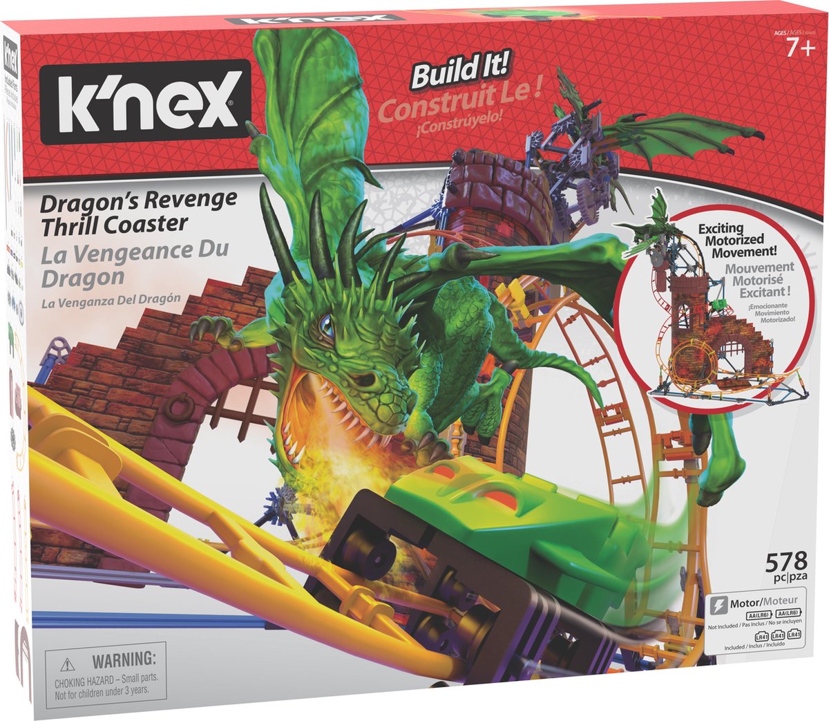 K'NEX Thrill Ride - Dragon Revenge Achtbaan - Bouwset