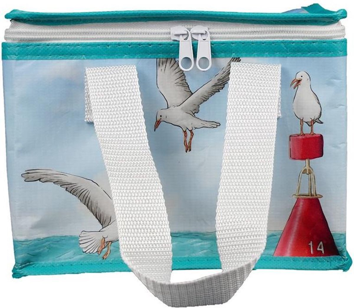Recycle Plastic Fles RPET Koeltas Lunchtas - Zeemeeuwen