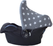 Wallabiezzz - Maxi Cosi Autostoel Zonnekap -  Ster Grijs