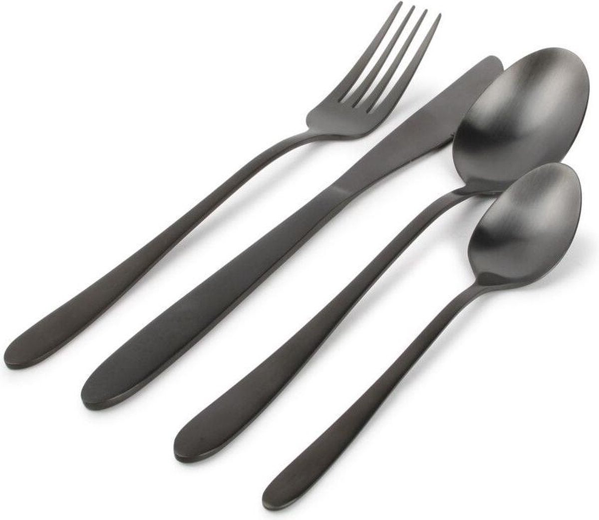 ONA - Bestekset Slim - Black - Mat - 24 delig
