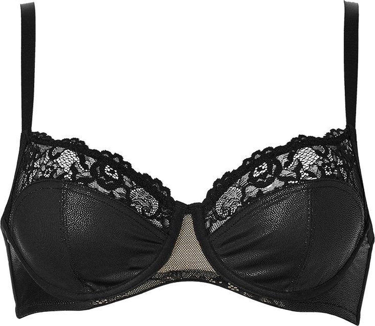 Sapph Snapdragon Unpadded Wire Bra Dames Zwart-90e