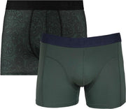Sapph Boxershort Heren - Rowan - Microvezel - 2pack - Paisley/Groen - S