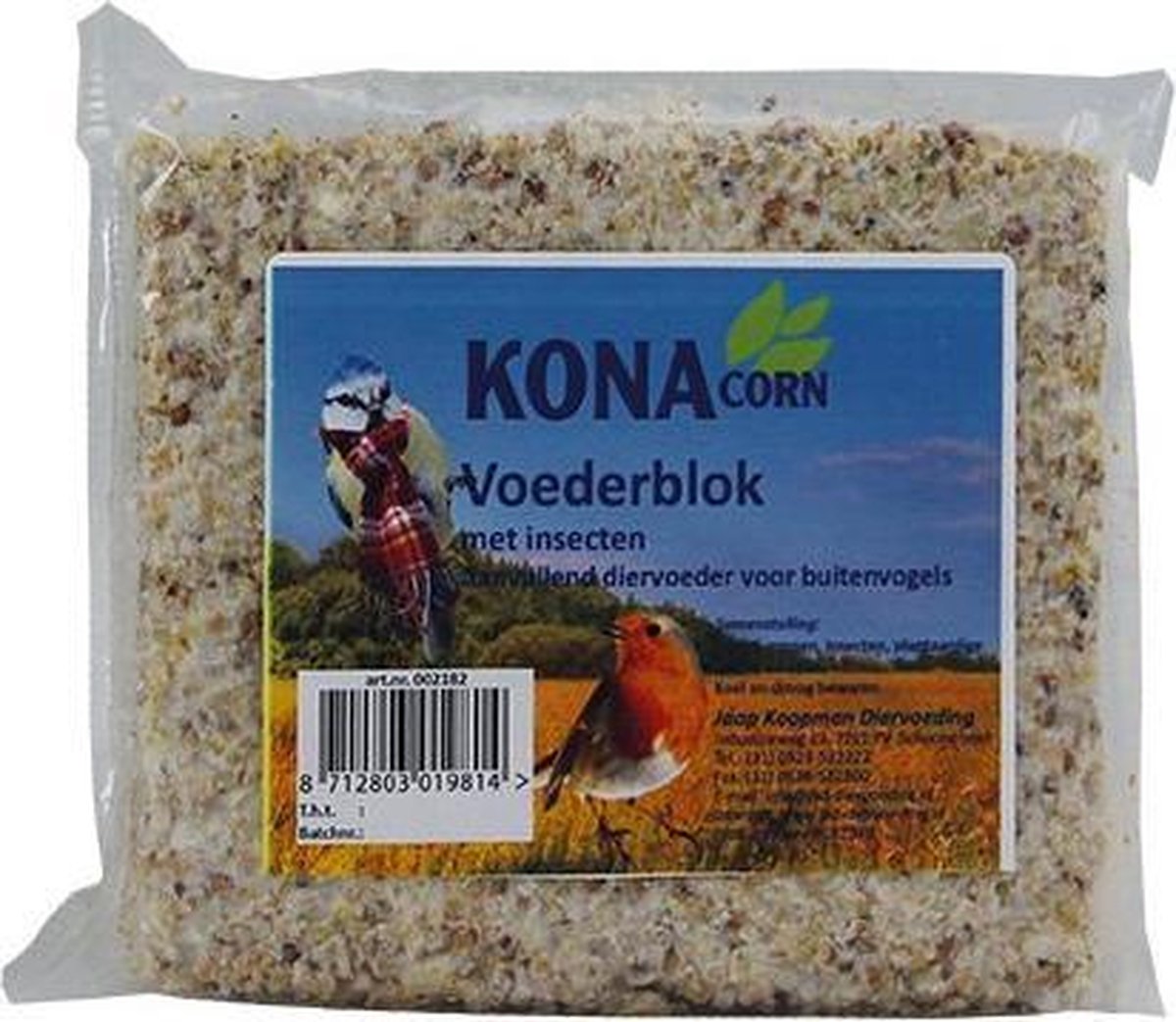 Konacorn buitenvogels - voederblok met insecten