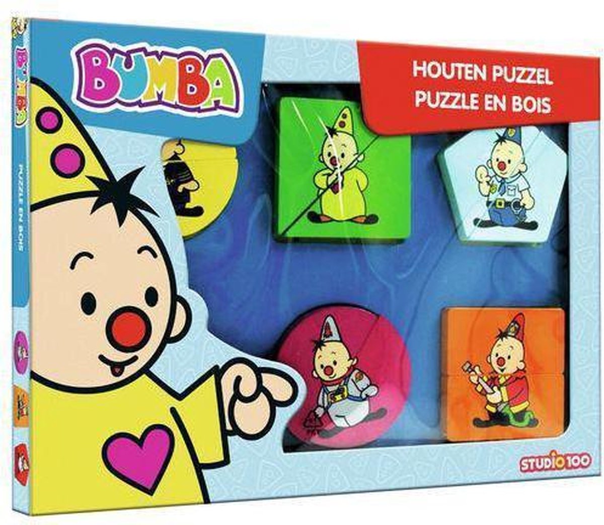 Bumba houten puzzel met dikke stukken 2 delen - Houten puzzel