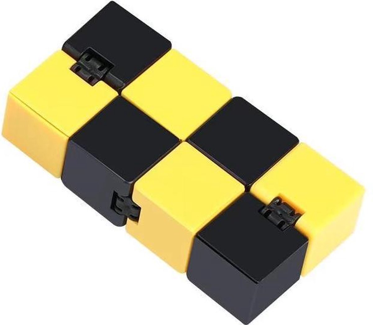 Infinity cube - Geel Zwart – Fidget cube - Friemel kubus - gezien op Tiktok