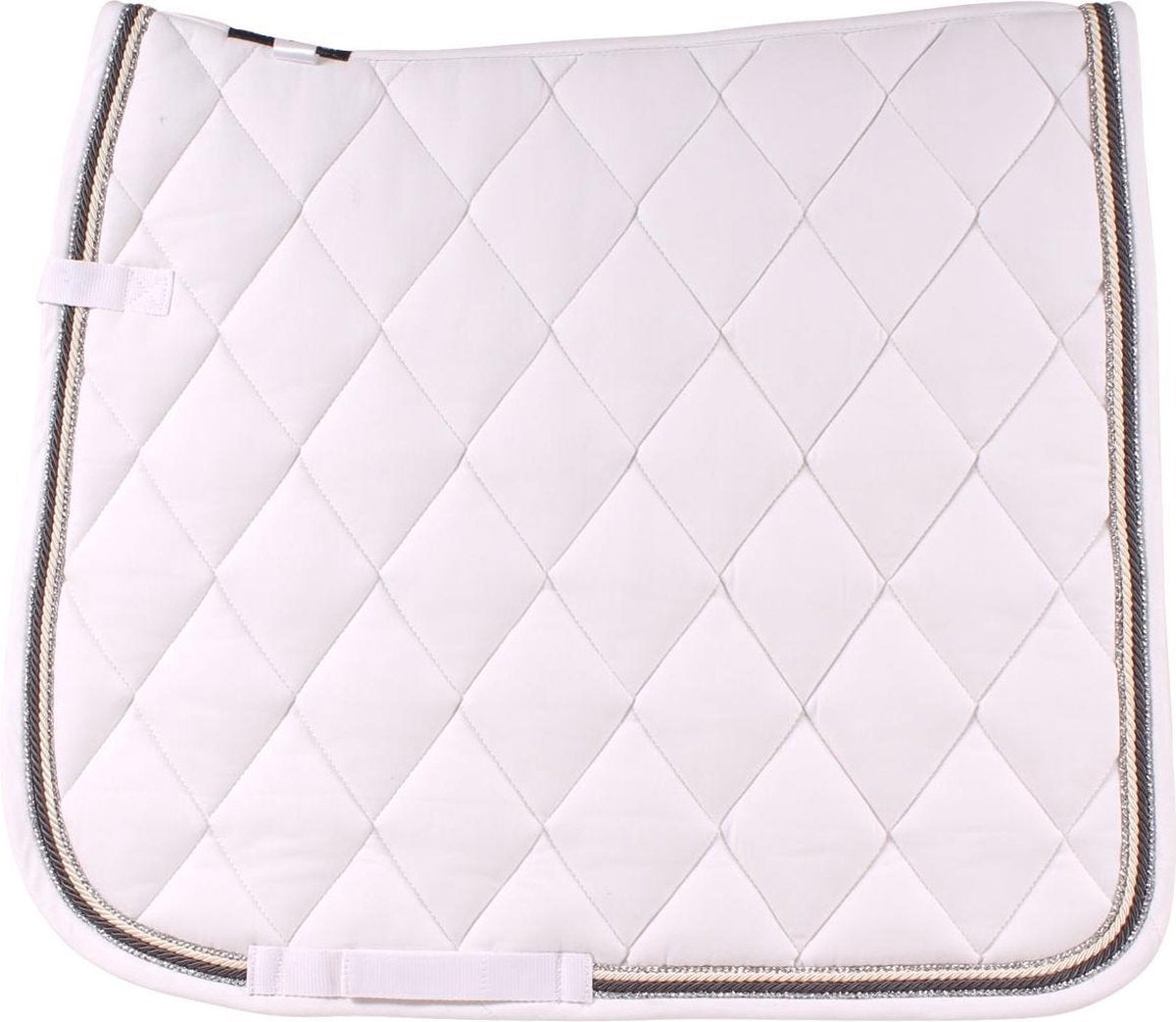 Horsegear Zadeldek  Deluxe - White - dressuur Cob