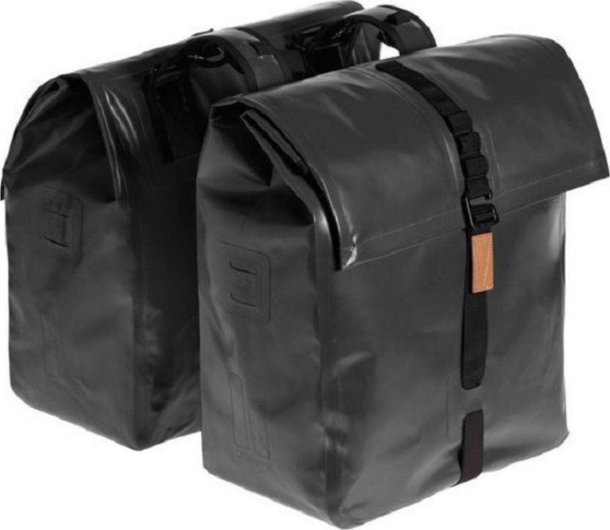 Dubbele fietstas Basil Urban Dry 50 liter 36 x 17 x 42 cm - mat zwart