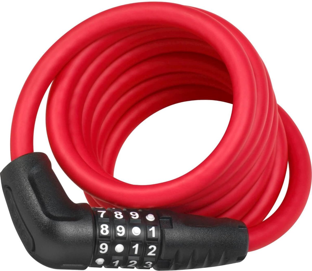 ABUS Numero Combo Color Kabelslot Spiraalkabel - 5510C/180RD - Rood