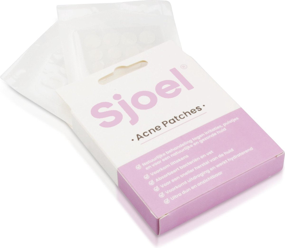 Sjoel® Acne Patches | 48 Pack | Acneverzorging | Verwijderen Set | Patch