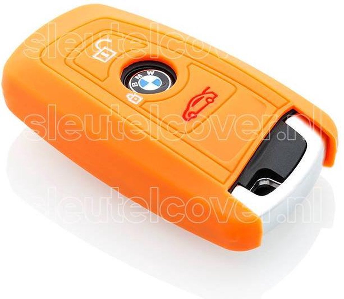 BMW SleutelCover - Oranje / Silicone sleutelhoesje / beschermhoesje autosleutel