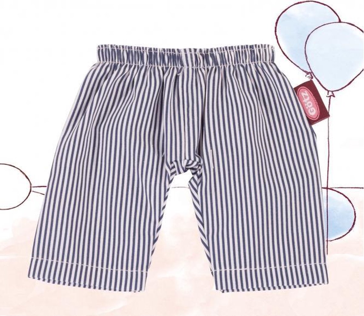 Götz poppenkleding matroos broek voor pop van 30-33cm