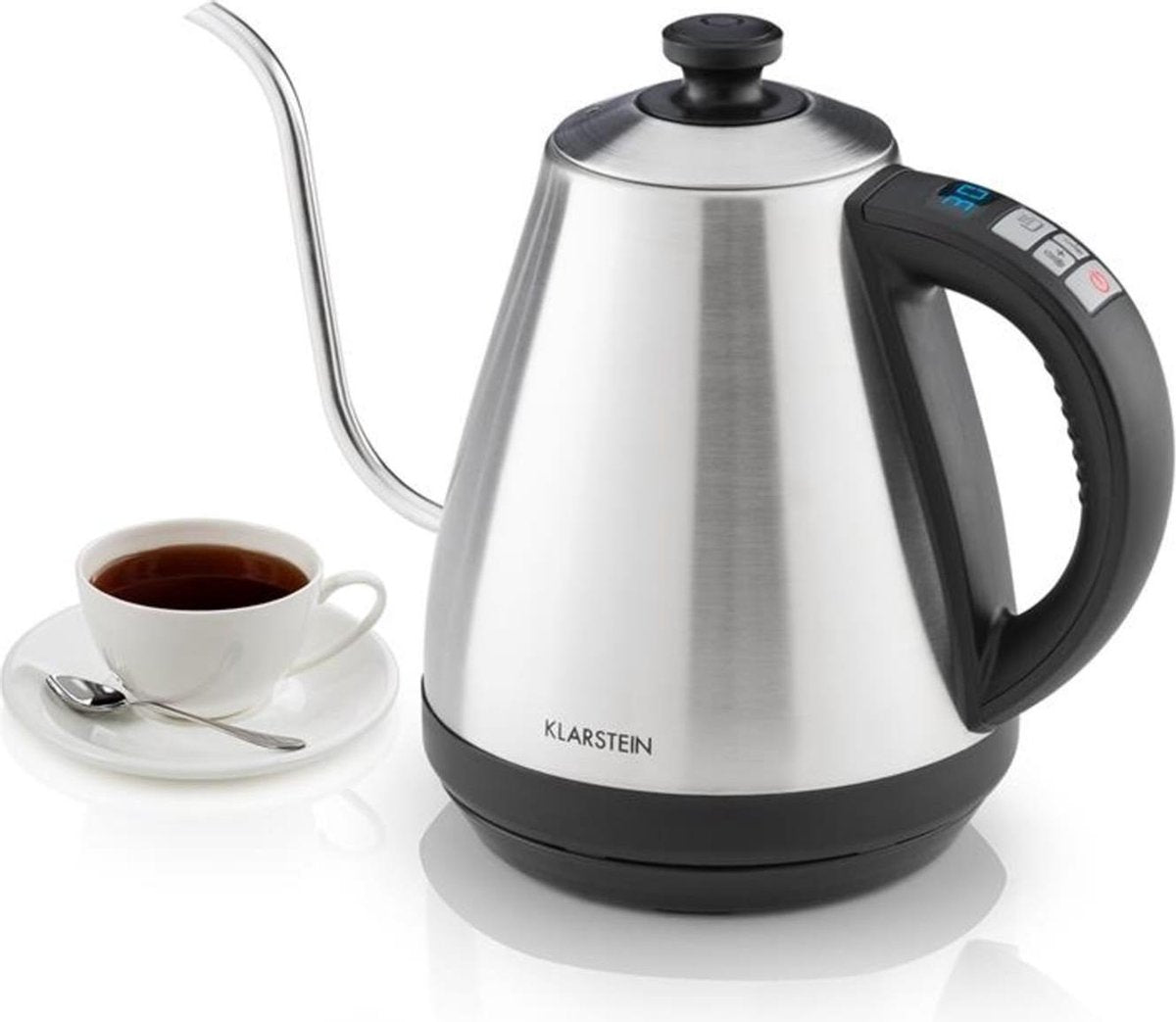 Garçon waterkoker 1L 2000W warmhoudfunctie zwanenhals edelstaal