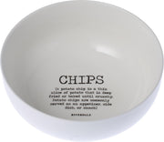Riverdale - Schaal - Chips - Wit -  23 cm