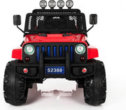 Monster Jeep - Elektrische Kinderauto - Accu Auto - Incl. Afstandsbediening - Rood