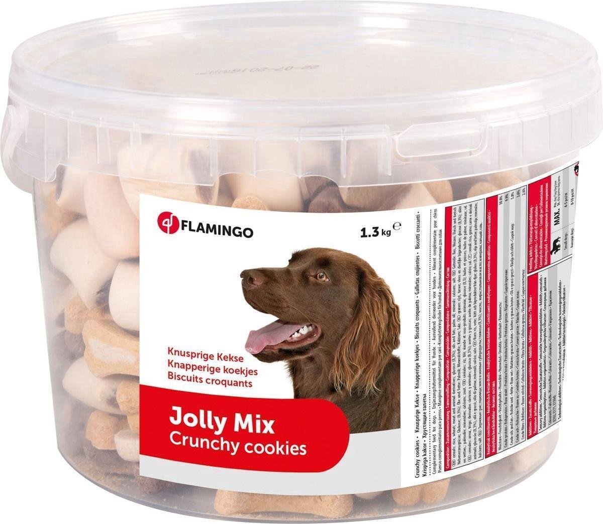 Flamingo hondensnack Koekjes jolly mix 1