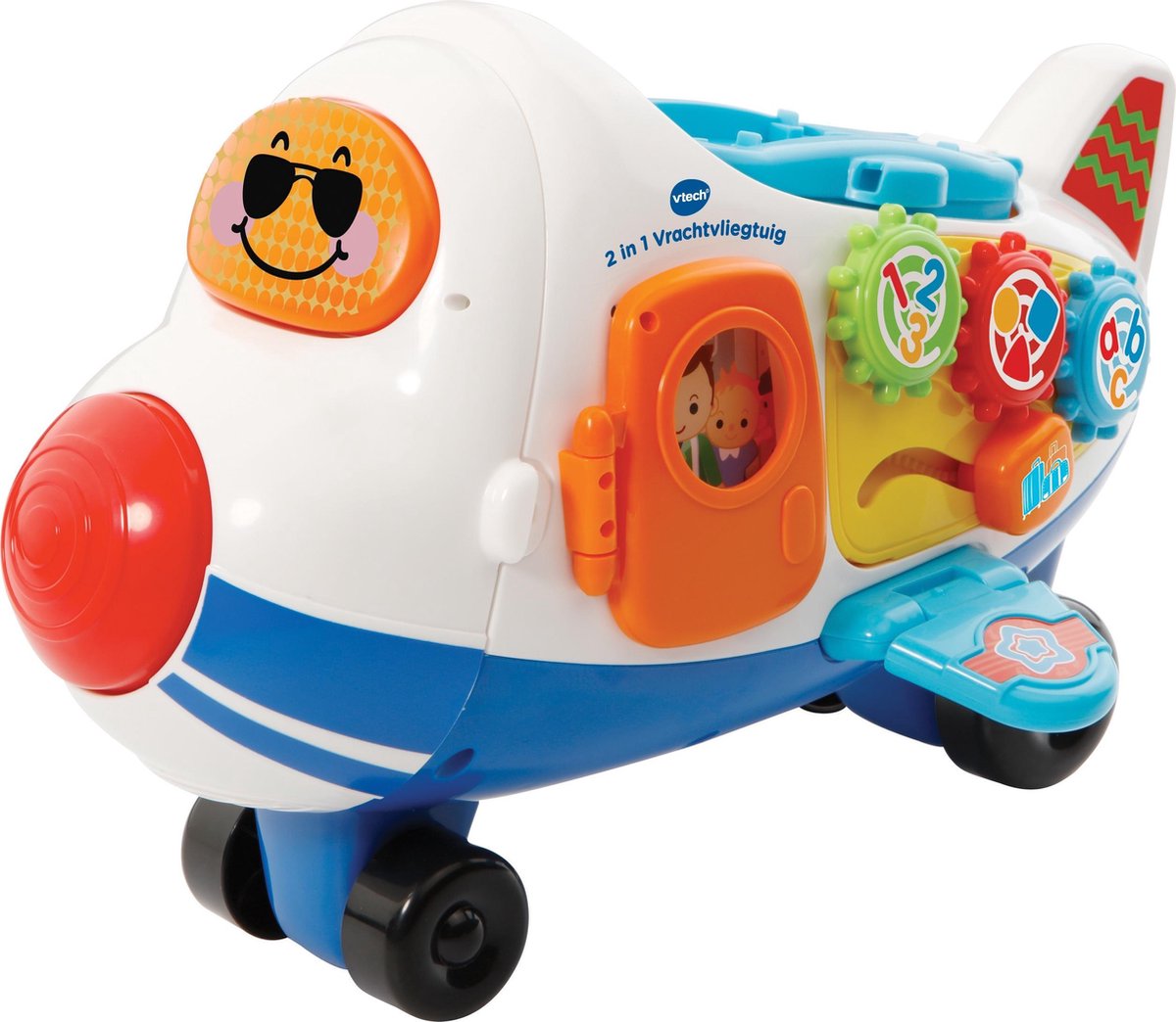 VTechToet Toet Auto's 2 in 1 Vrachtvliegtuig - Educatief Babyspeelgoed