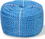 Touw gedraaid 14 mm 250 m polypropyleen blauw