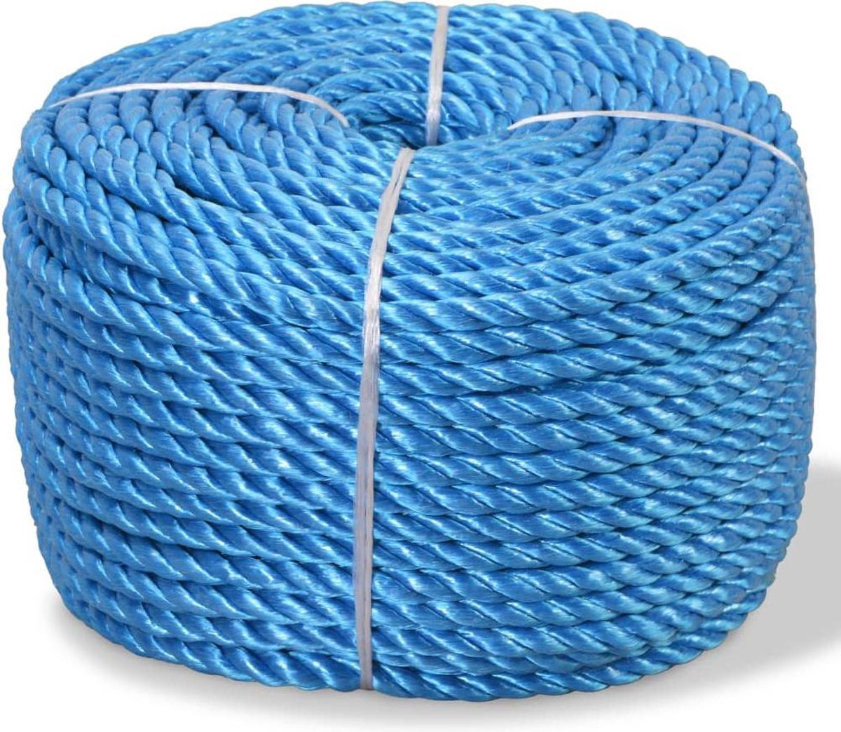 Touw gedraaid 14 mm 250 m polypropyleen blauw