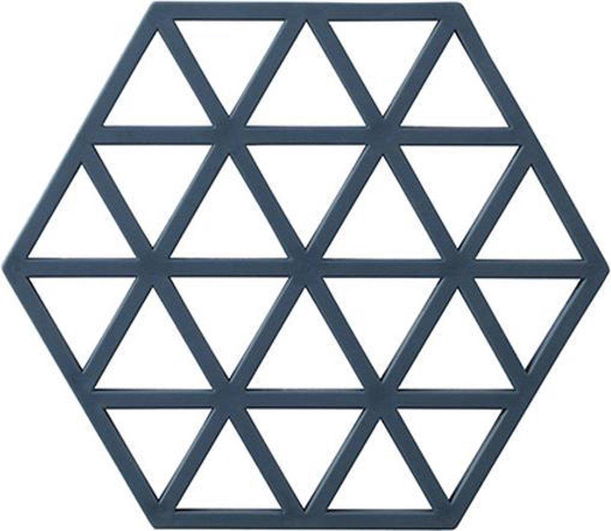 BOTC Pannenonderzetter X - donkergrijs - 2 stuck - onderzetter Silicone