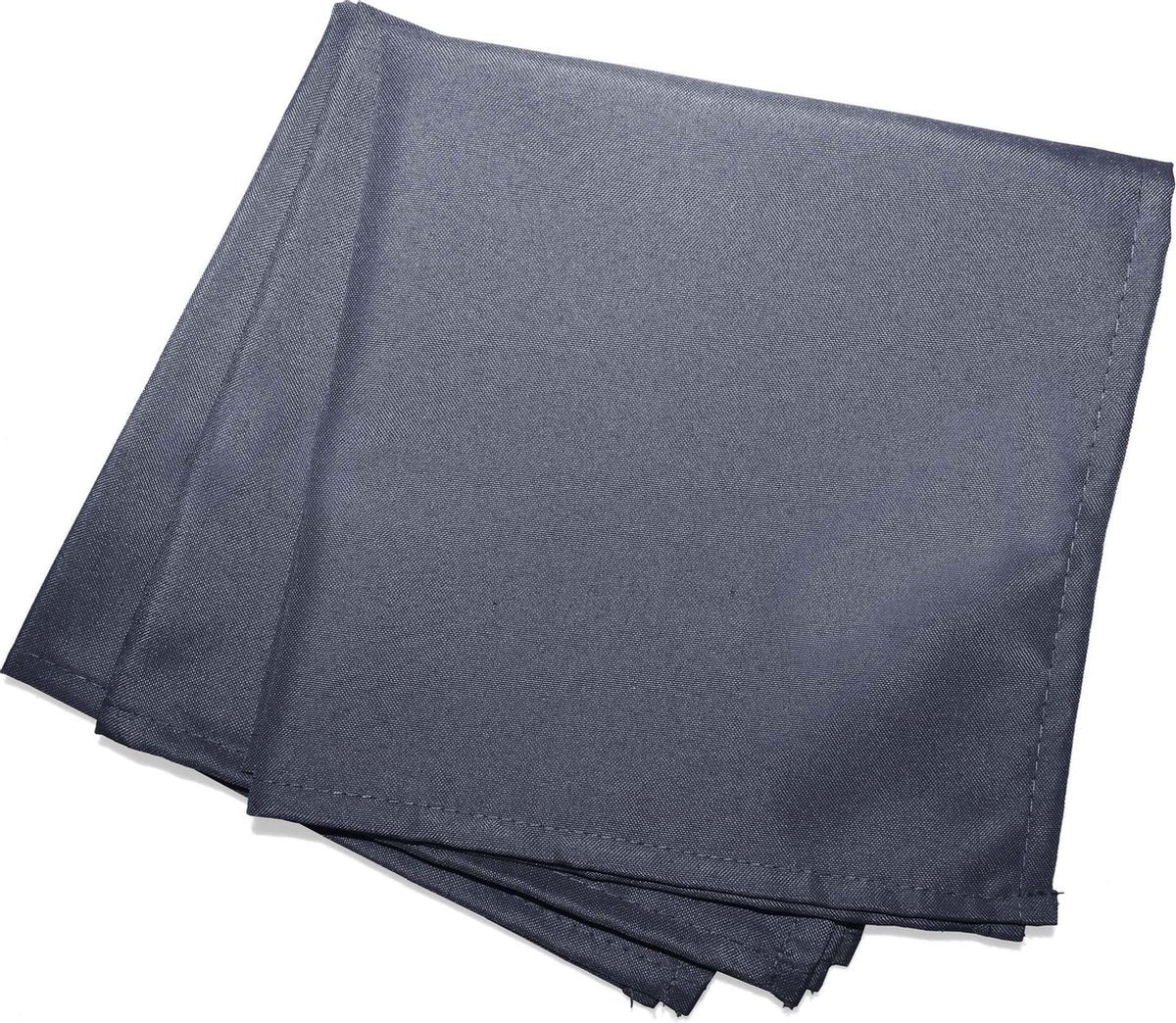 Servetten Essentiel  40x40cm donker grijs 3 stuks polyester