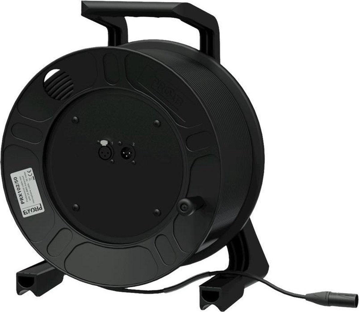 Procab / Neutrik PRX102 XLR (m) - XLR (v) audiokabel op haspel - 100 meter