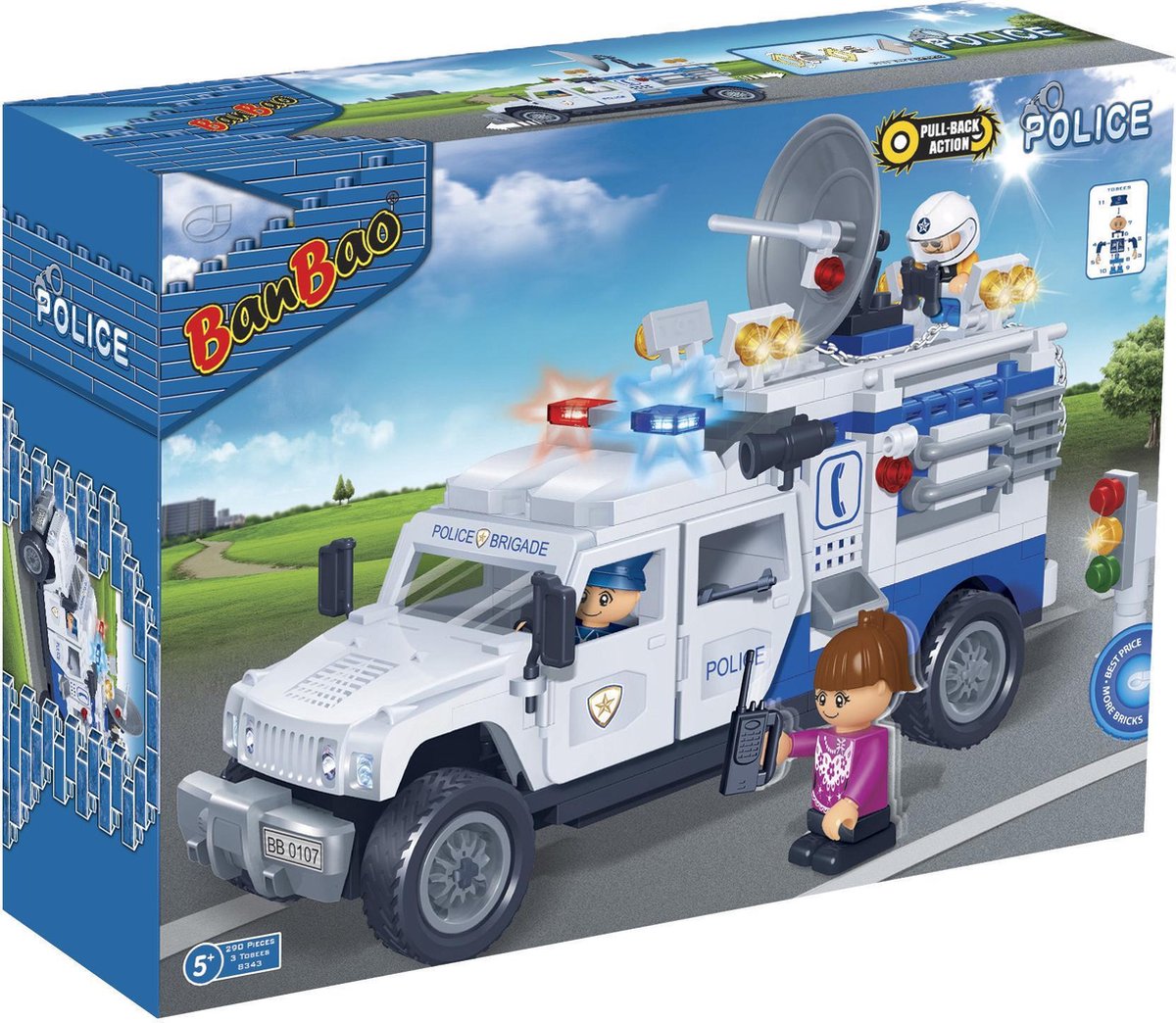 BanBao Politie Politieauto - 8343
