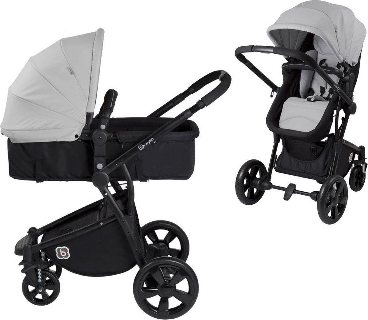 BabyGO Spring - Combi Kinderwagen - Grijs