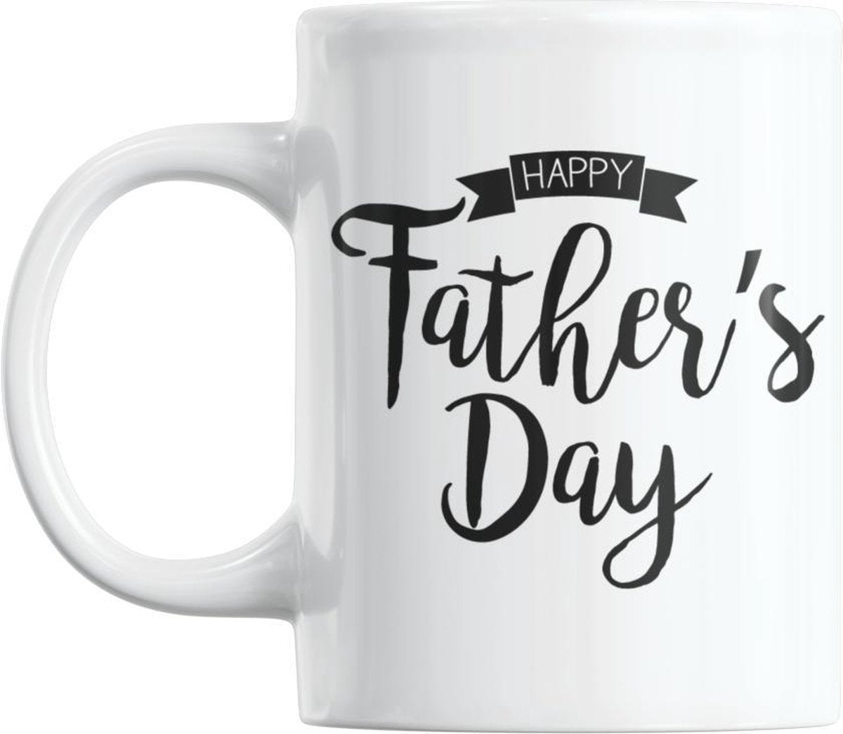 Studio Verbiest - Mok met tekst - Vaderdag - Happy father's day (5) - 300ml ( Vader / Papa / Cadeau / Koffie / Thee )