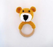 Baby Rammelaar Beer Oker Geel | Kraamcadeau | Kraampakket | Baby Cadeau