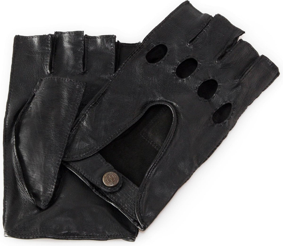 Leren autohandschoenen heren model Sydney Color: Black