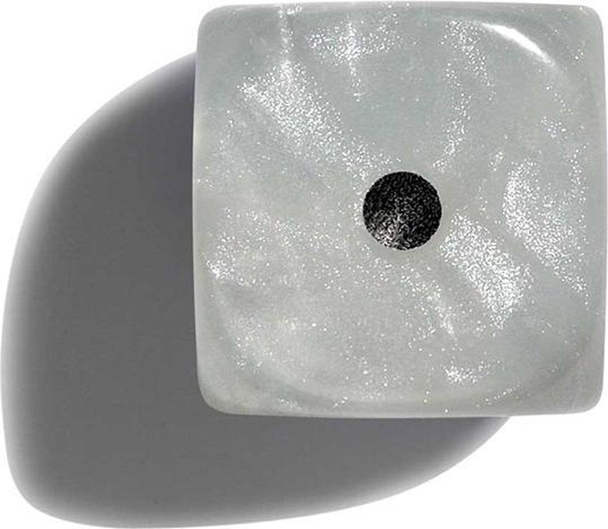 Philos parelmoer witte dobbelstenen 12mm 36st.