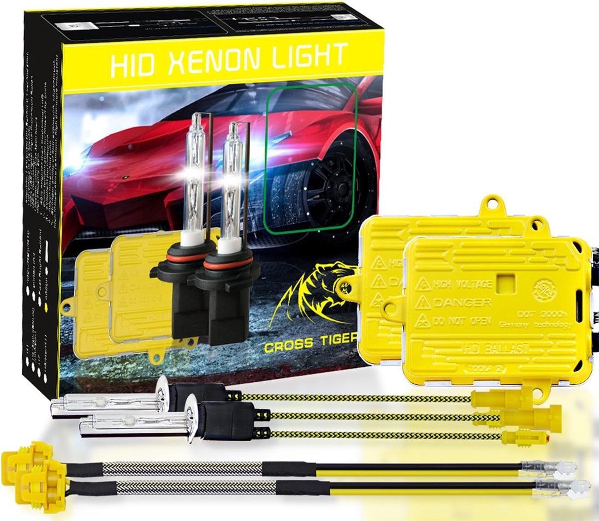 Een Set H1 AC 12 V 55 W 5500LM 6000 K IP65 Waterdicht Xenon Lamp Auto Licht Koplamp HID Xenon Lampen Kit