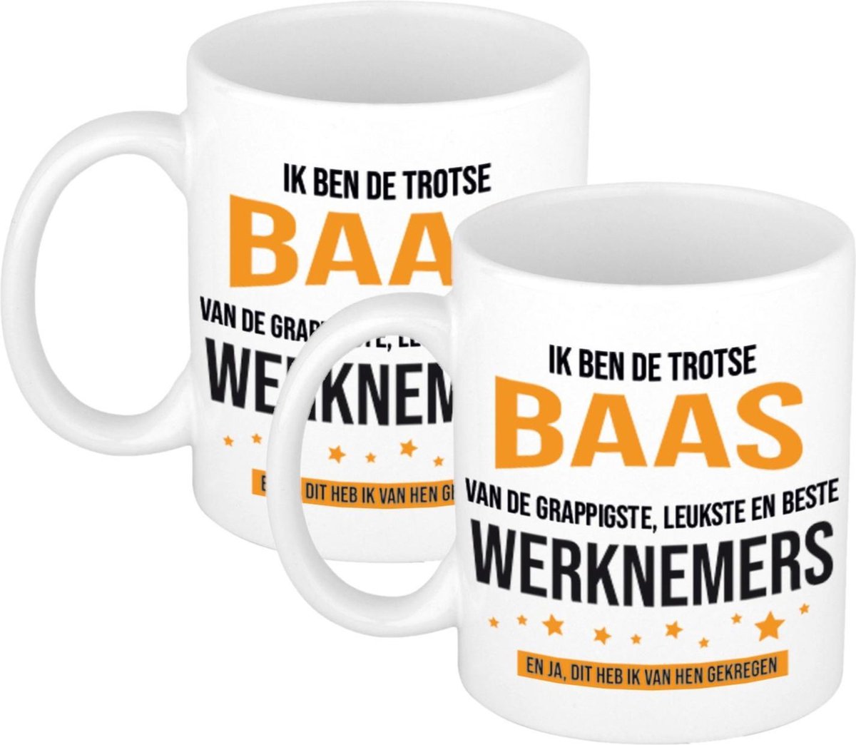 4x stuks ik ben de trotse baas van de grappigste